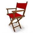 LuXeo Russell Teak Director Chair-Red