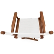 LuXeo Russell Teak Director Chair-White