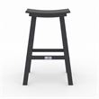 Bailey Gray HDPE Farmhouse Bar Stool-Set of 2