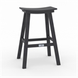 Bailey Gray HDPE Farmhouse Bar Stool-Set of 2