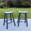 Bailey Gray HDPE Farmhouse Bar Stool-Set of 2