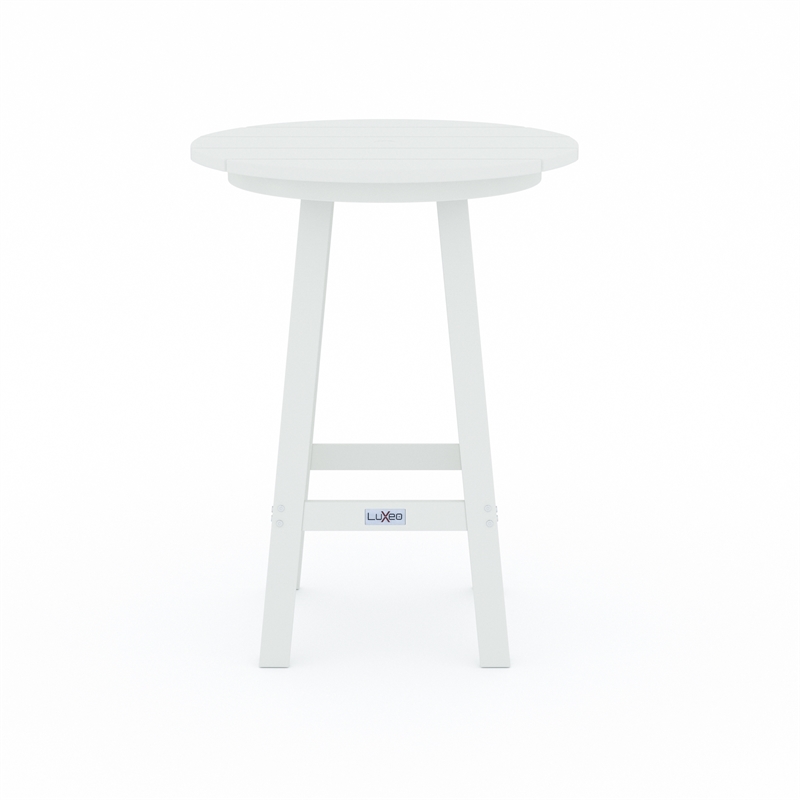 Mason-Cabo HDPE White Round Counter Bar-3 Piece