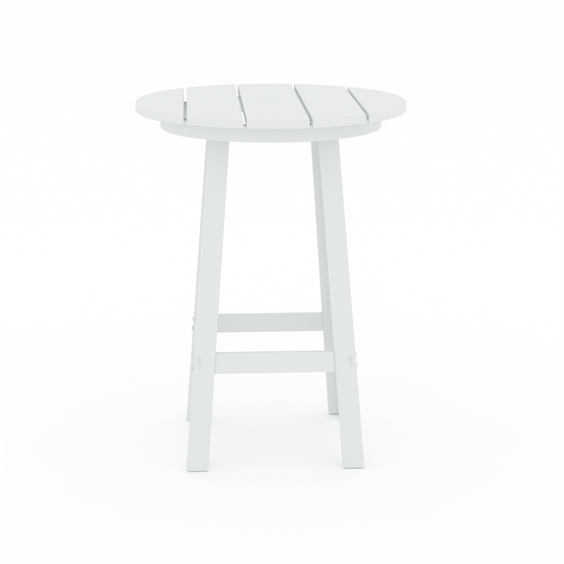 Mason-Cabo HDPE White Round Counter Bar-3 Piece