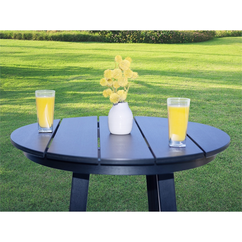 Mason-Cabo HDPE Black Round Counter Bar-3 Piece