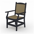 LuXeo Tuscany Black Woven  Rattan Dining Set-7 Piece