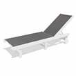 Venice HDPE Chaise Lounge-White (Set of 4)