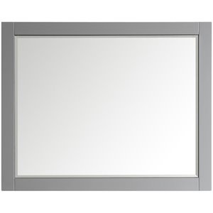 Vinnova Florence 48&quot Bathroom Vanity Framed Wall Mirror in Gray