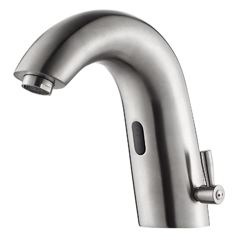 Jumilla Automatic Sensor Touchless Single-Hole Satin Nickel Bathroom Faucet