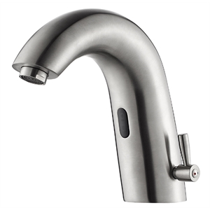 Jumilla Automatic Sensor Touchless Single-Hole Satin Nickel Bathroom Faucet