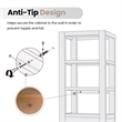 Leon 22in. Brown Linen Storage Cabinet for Bathroom and more