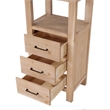 Leon 22in. Brown Linen Storage Cabinet for Bathroom and more