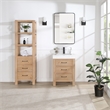 Leon 22in. Brown Linen Storage Cabinet for Bathroom and more