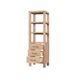Leon 22in. Brown Linen Storage Cabinet for Bathroom and more