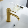 Mendavia Single-Handle Basin Bathroom Faucet in Brushed Gold