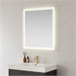 Beijing 32 in. W x 36 in. H Rectangular Acrylic Frameless LED Bathroom Mirror