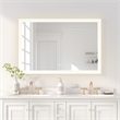 Beijing 48 in. W x 32 in. H Rectangular Acrylic Frameless LED Bathroom Mirror