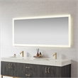 Beijing 72 in. W x 32 in. H Rectangular Aluminum Frameless LED Bathroom Mirror