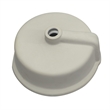 Marseille Circular Undermount Ceramic Bathroom Sink with Overflow in White
