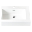 Ablitas 24 in. Rectangular White Composite Granite Stone Console Bathroom Sink