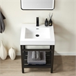 Ablitas 24 in. Rectangular White Composite Granite Stone Console Bathroom Sink