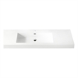 Ablitas 59.8 in. Rectangular White Composite Granite Stone Console Bathroom Sink