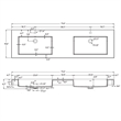 Ablitas 71.7 in. Rectangular White Composite Granite Stone Console Bathroom Sink