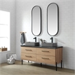 Sao Paulo Rectangular Concrete Vessel Bathroom Sink in Gray