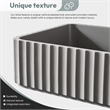 Sao Paulo Rectangular Concrete Vessel Bathroom Sink in Gray