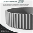 Lagos Circular Concrete Vessel Bathroom Sink in Gray