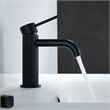 Mendavia Single Handle Basin Bathroom Faucet in Matte Black