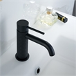 Mendavia Single Handle Basin Bathroom Faucet in Matte Black