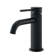 Mendavia Single Handle Basin Bathroom Faucet in Matte Black