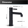 Mexico Single High Handle Hole Lever Vessel Matte Black Bathroom Faucet