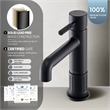 Mexico Single High Handle Hole Lever Vessel Matte Black Bathroom Faucet
