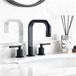 New York Widespread Matte Black Bathroom Basin Sink Faucet