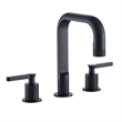 New York Widespread Matte Black Bathroom Basin Sink Faucet