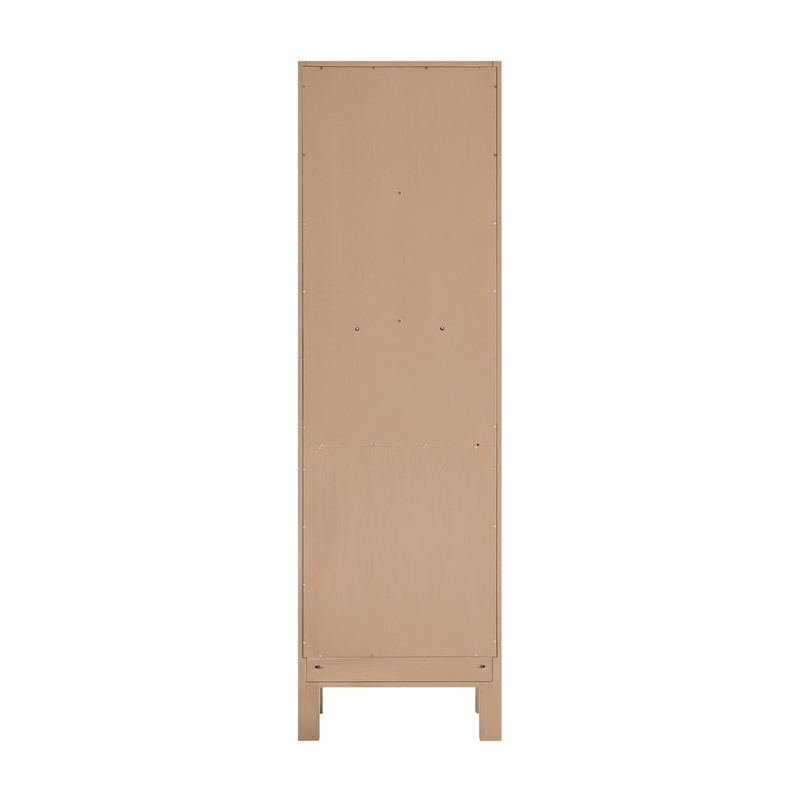 Shenzhen 21.7in. Solid Wood Storage Cabinet in Aged Natural Oak