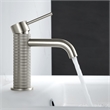 Mendavia Single Handle Basin Bathroom Faucet in Brushed Nickel