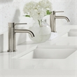 Mendavia Single Handle Basin Bathroom Faucet in Brushed Nickel