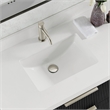 Mendavia Single Handle Basin Bathroom Faucet in Brushed Nickel
