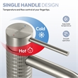 Mendavia Single Handle Basin Bathroom Faucet in Brushed Nickel