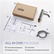 Mendavia Single Handle Basin Bathroom Faucet in Brushed Nickel