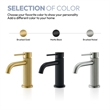 Mendavia Single Handle Basin Bathroom Faucet in Brushed Nickel