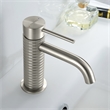 Mendavia Single Handle Basin Bathroom Faucet in Brushed Nickel