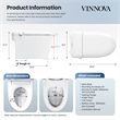 Madrid Smart Bidet Toilet with Auto Open & Close Lid/ Foot Sensor Operation