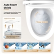 Zarautz Elongated Smart Bidet Toilet with Clean Foam Shield Splash Proof