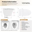 Zarautz Elongated Smart Bidet Toilet with Clean Foam Shield Splash Proof