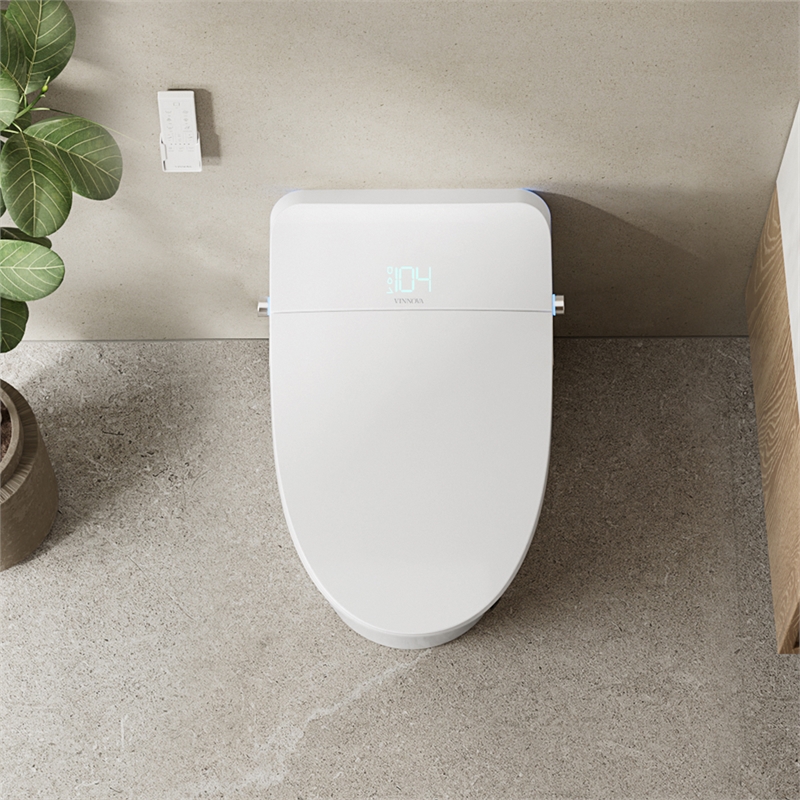 Zarautz Elongated Smart Bidet Toilet with Clean Foam Shield Splash Proof