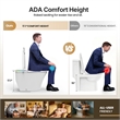 Zarautz Smart Bidet Toilet with Auto Open & Close/Men's flush recognition