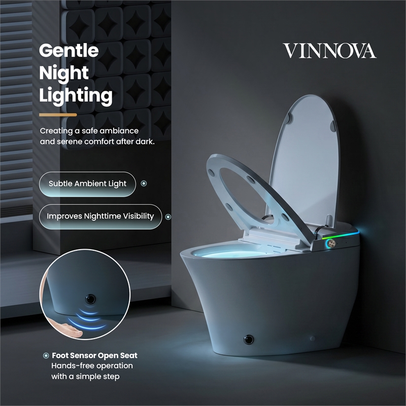 Zarautz Smart Bidet Toilet with Auto Open & Close/Men's flush recognition